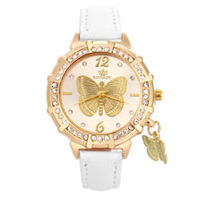 Load image into Gallery viewer, Gold Butterfly Watch