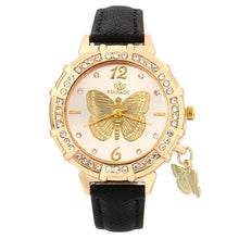 Load image into Gallery viewer, Gold Butterfly Watch