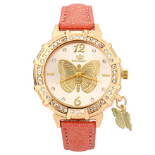 Load image into Gallery viewer, Gold Butterfly Watch